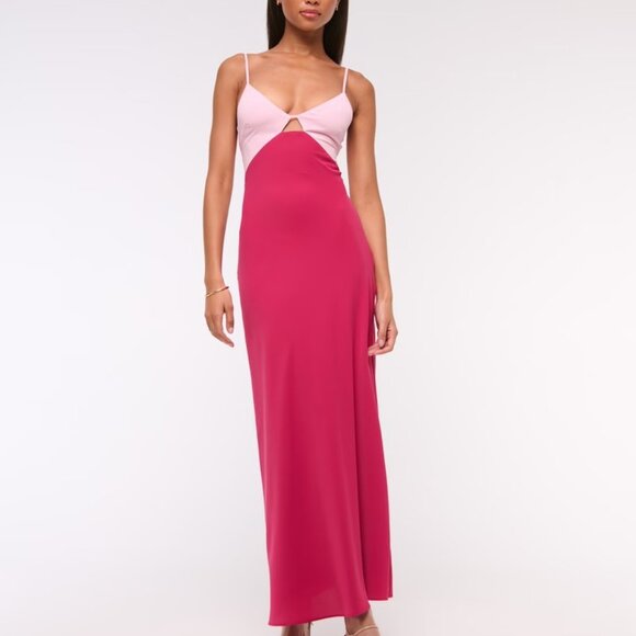 Abercrombie & Fitch Dresses & Skirts - Abercrombie & Fitch The A&F Julia Slip Cutout Maxi Dress